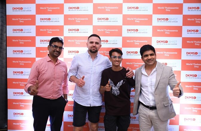 Young Thalassemia Survivor meets German Lifesaver, Emotions Run High” on behalf of DKMS-BMST Foundation India