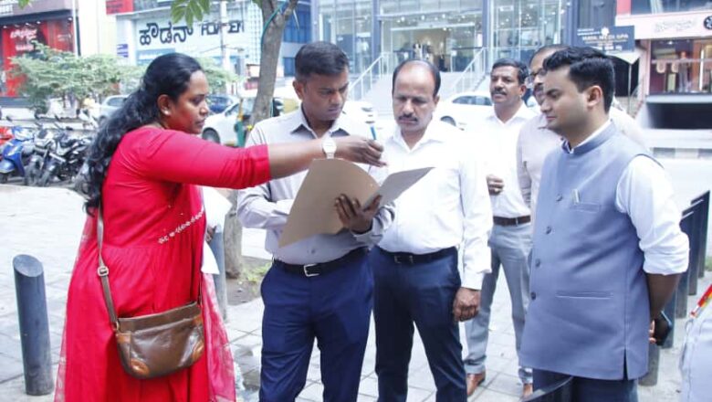 Demand notices have been issued to properties on Indiranagar 100-Feet Road following a re-assessment and revision survey of property tax. An estimated amount of ₹7 crore has been identified as differential tax for 49 buildings.