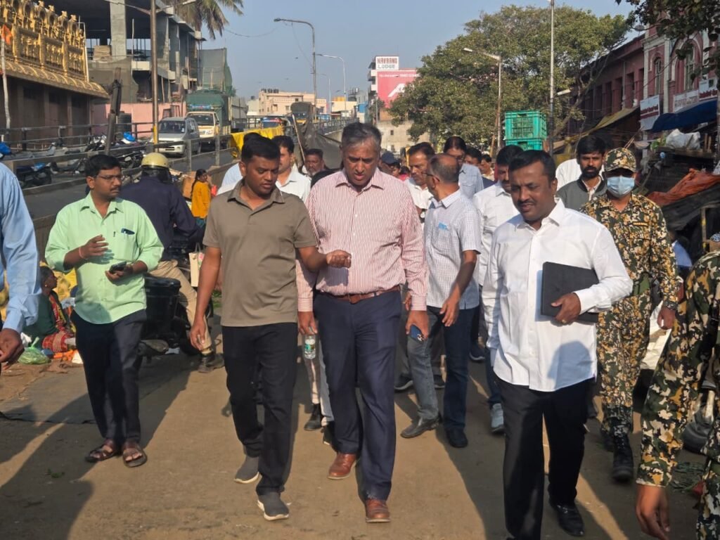 Advanced Parking Technology System at K.R. Market: Maheshwar Rao.