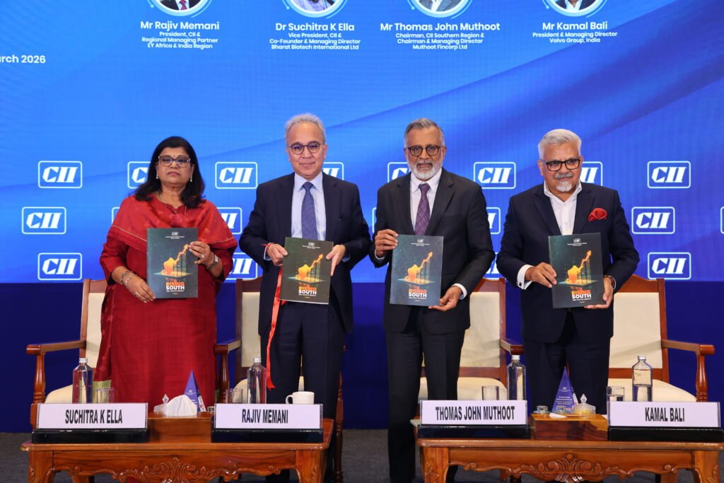 CII Releases Report ‘Rising South: Next Wave of Growth’ at its South India Annual Convention 2026.