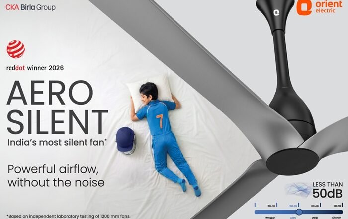 Orient Electric launches India’s most silent fan Aerosilent
